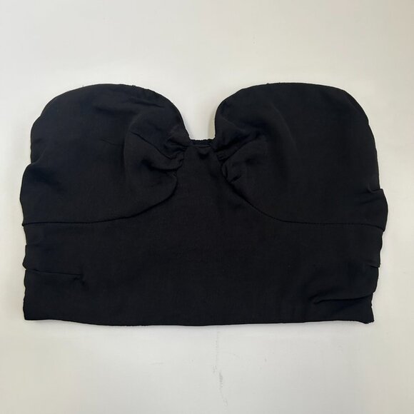 NWT Free People Strapless Crop Top Black M Bustier Corset Going Out Party - Picture 5 of 10